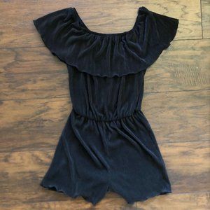 Ultra Flirt Black Romper Size Small
